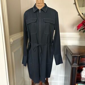 Elaine Kim Zip Off Dress W/Contrast Stitching Medium